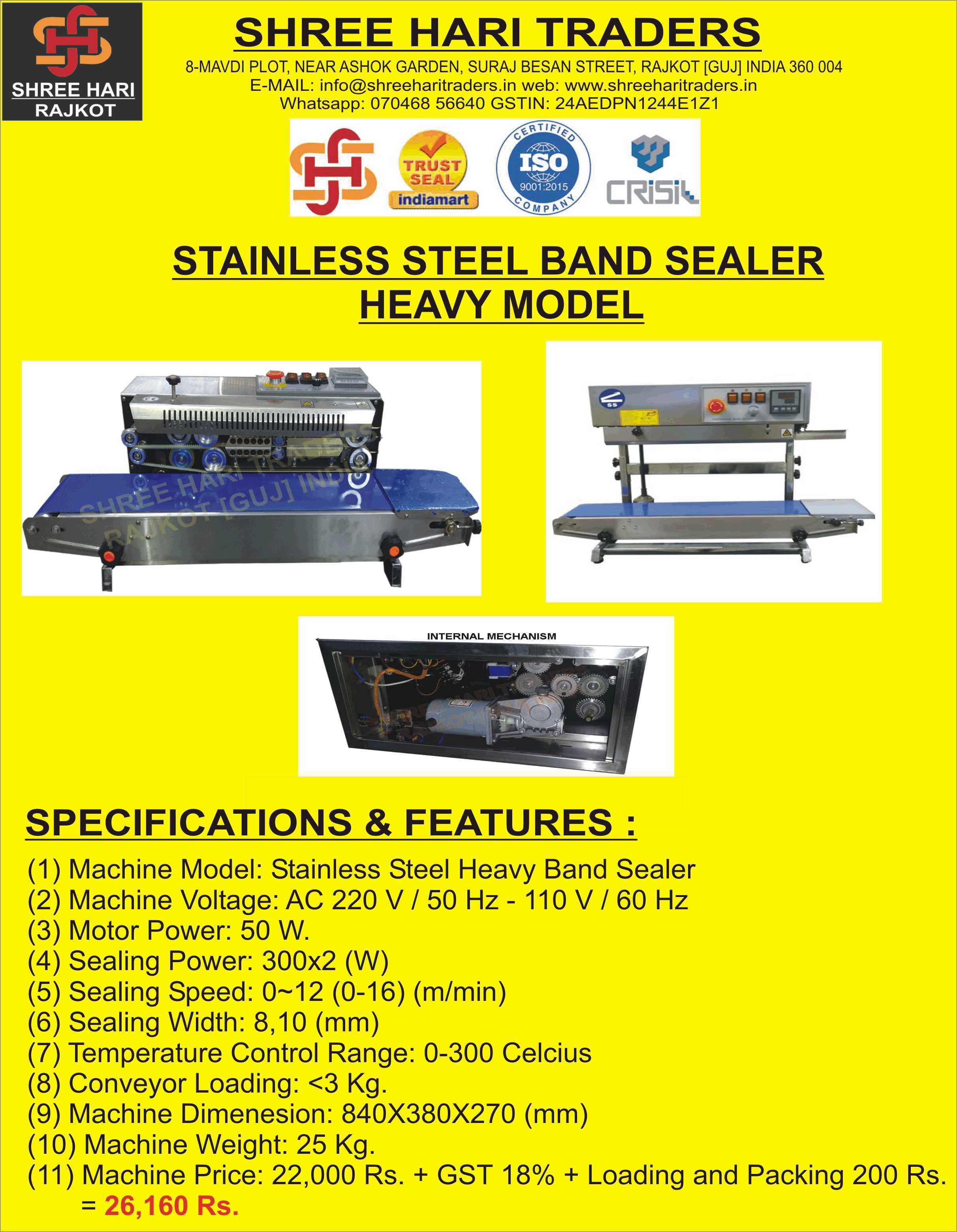 Semi-automatic Band Sealer