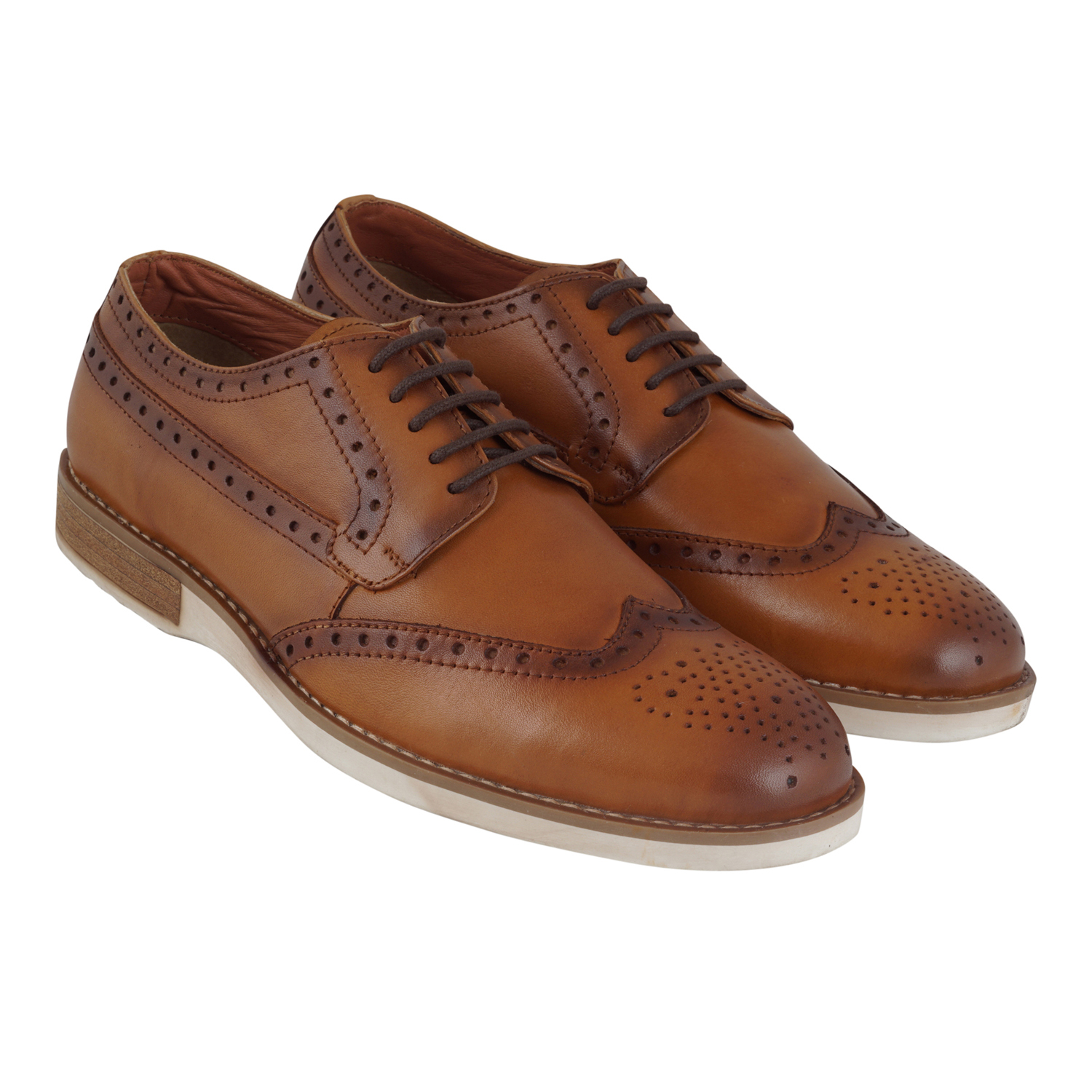 Formal Shoes - Leather Upper, Rubber Insole | Brown Color, Leather Lining, All-season Wear