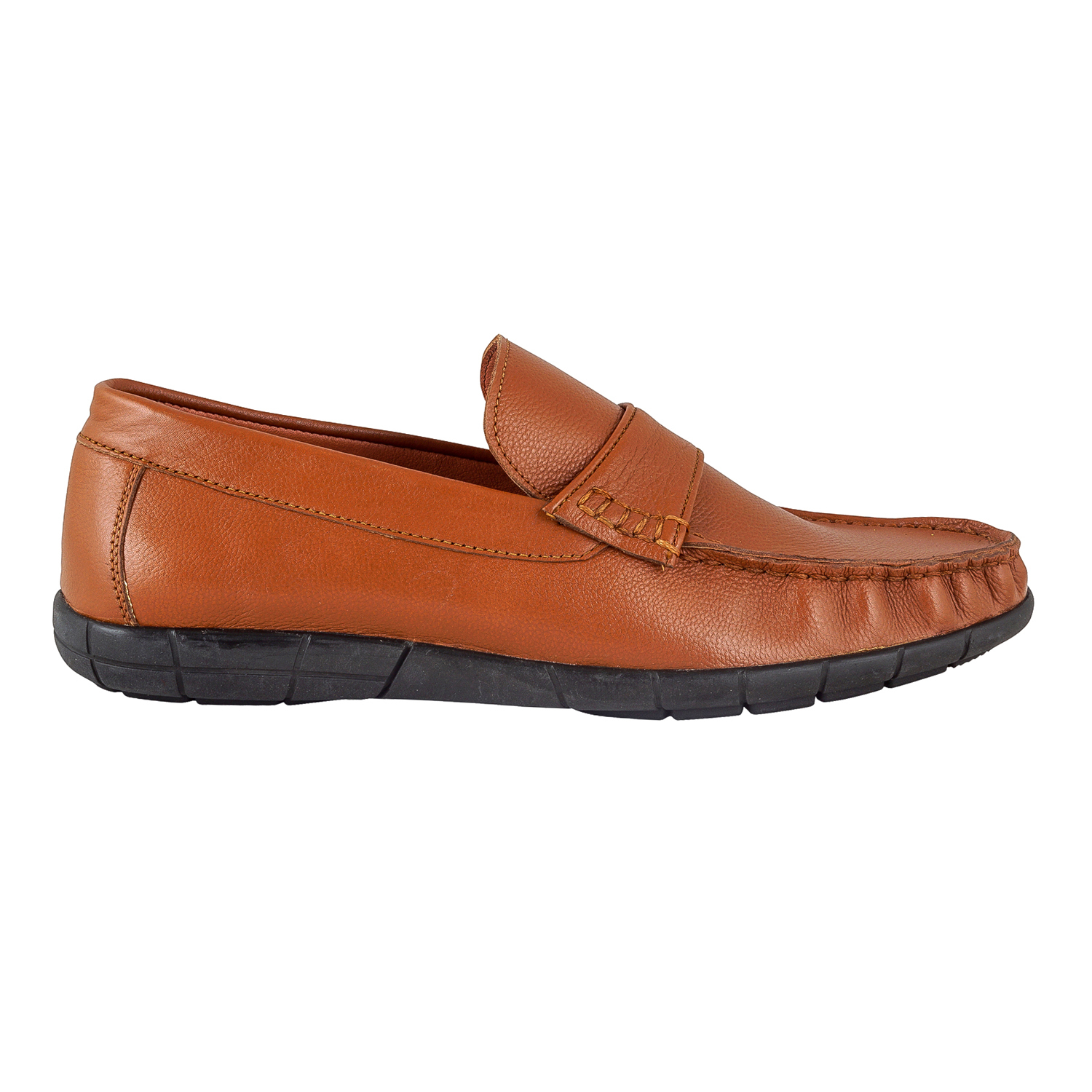 Brown Leather Casual Shoes - Rubber Insole, Premium Leather Lining, Versatile For All Seasons