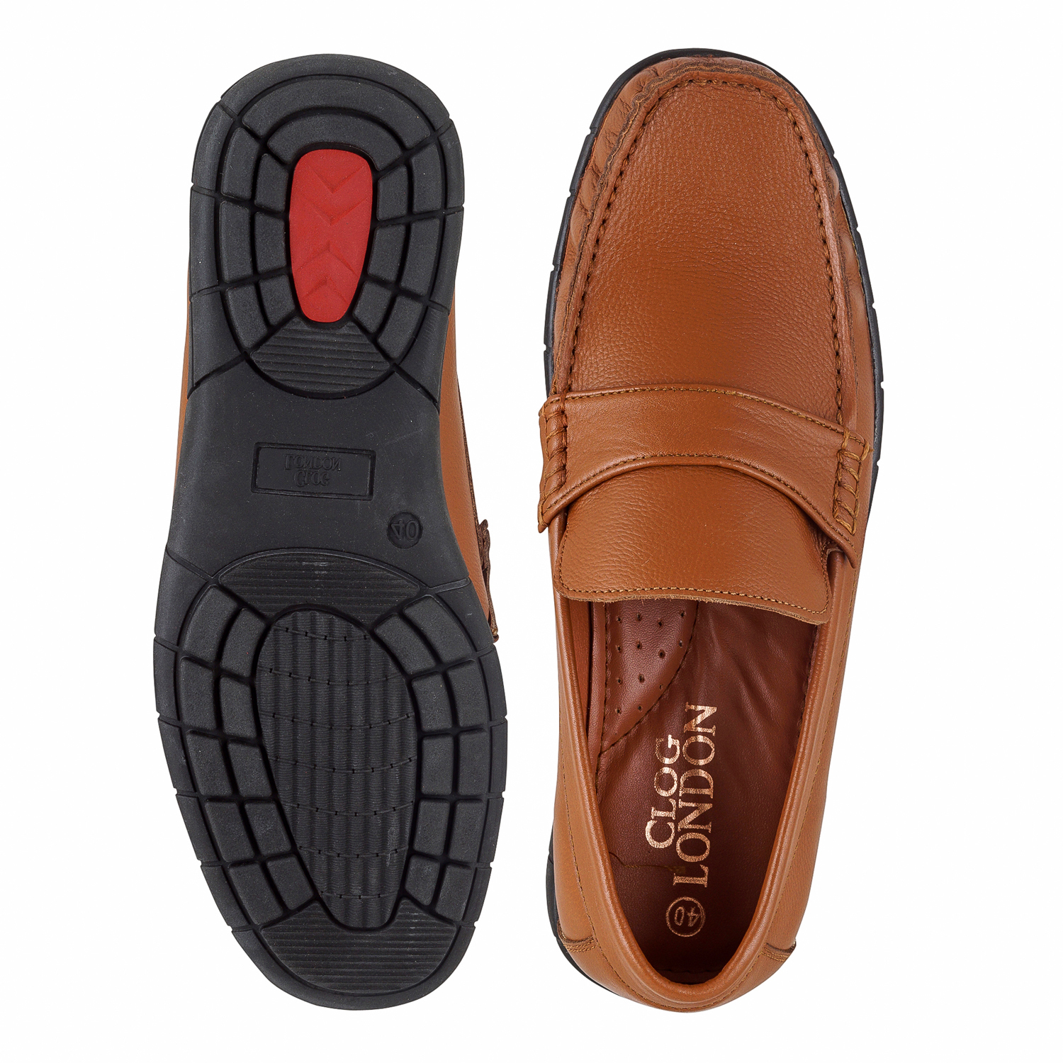 Brown Leather Casual Shoes - Rubber Insole, Premium Leather Lining, Versatile For All Seasons