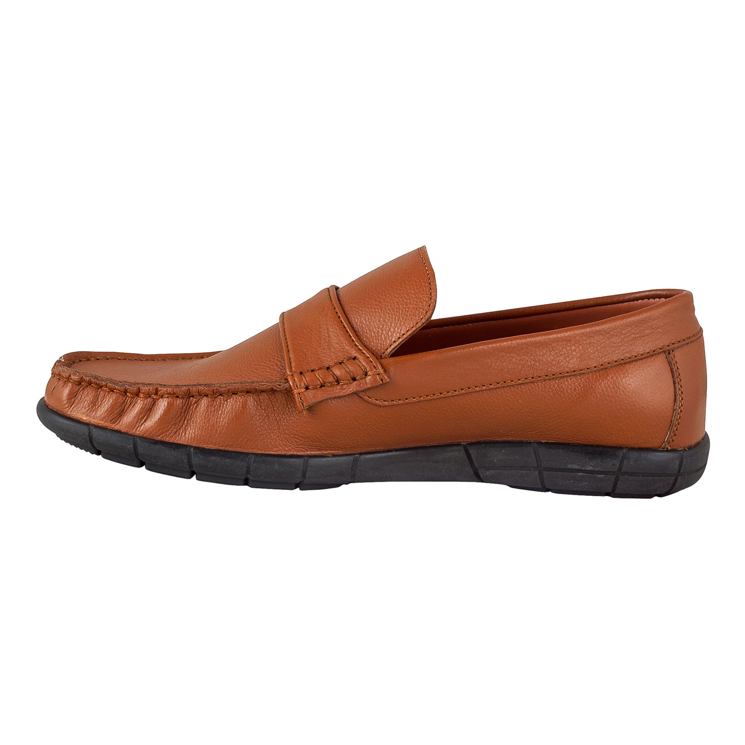 Brown Leather Casual Shoes - Rubber Insole, Premium Leather Lining, Versatile For All Seasons