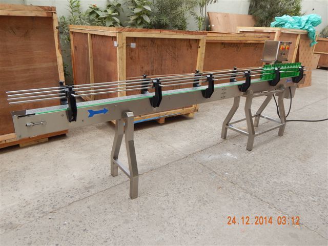 Slat Conveyor System - Stainless Steel, 860mm To 910mm Height, 89mm Belt Width | Adjustable Guide, Variable Drive, Self-alignment Bearing
