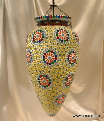 Multicolor Beautiful Glass Wall Hanging Lamp
