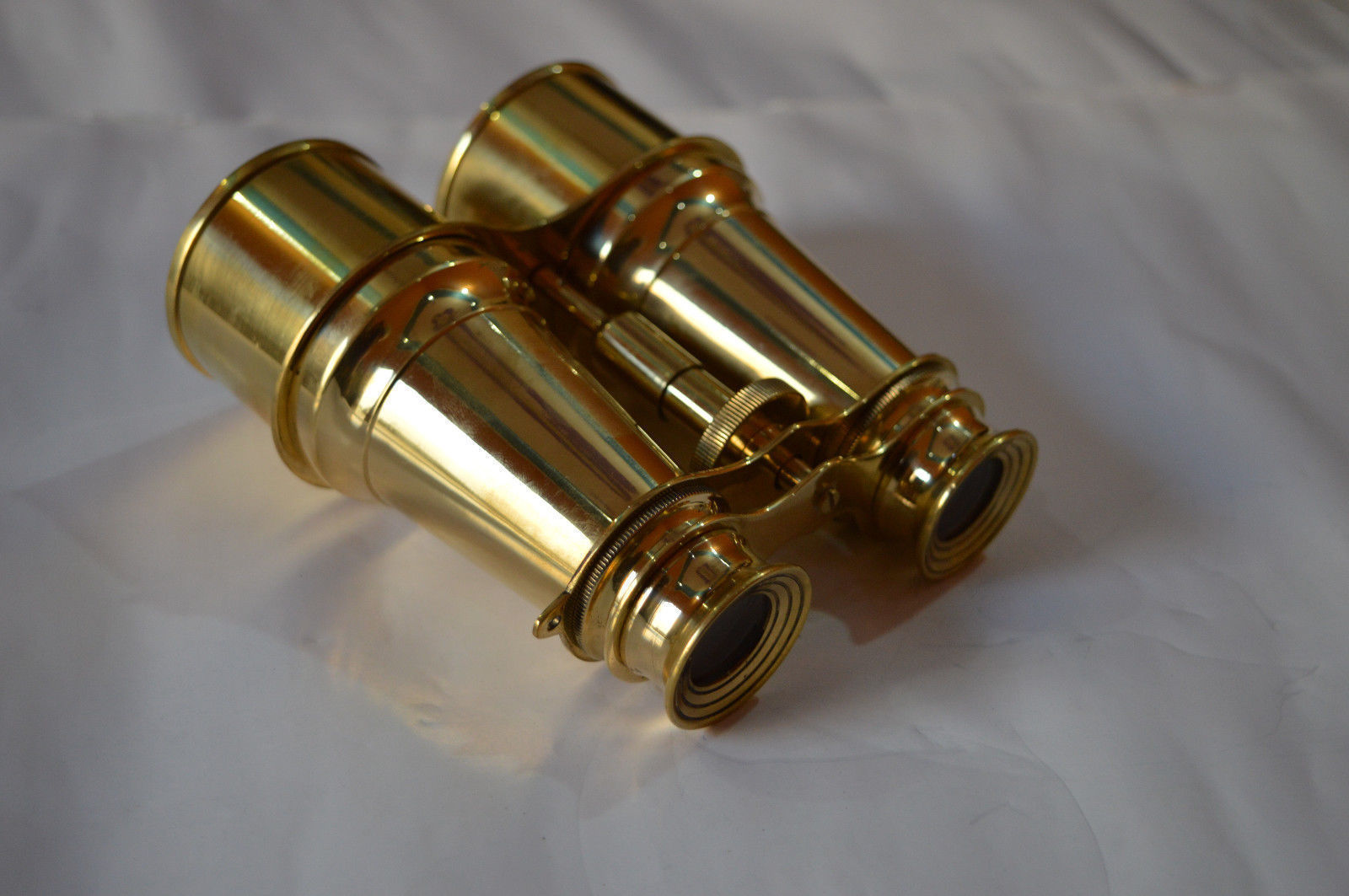 Brass Maritime  Nautical 6" Binocular Telescope Magnification: 15