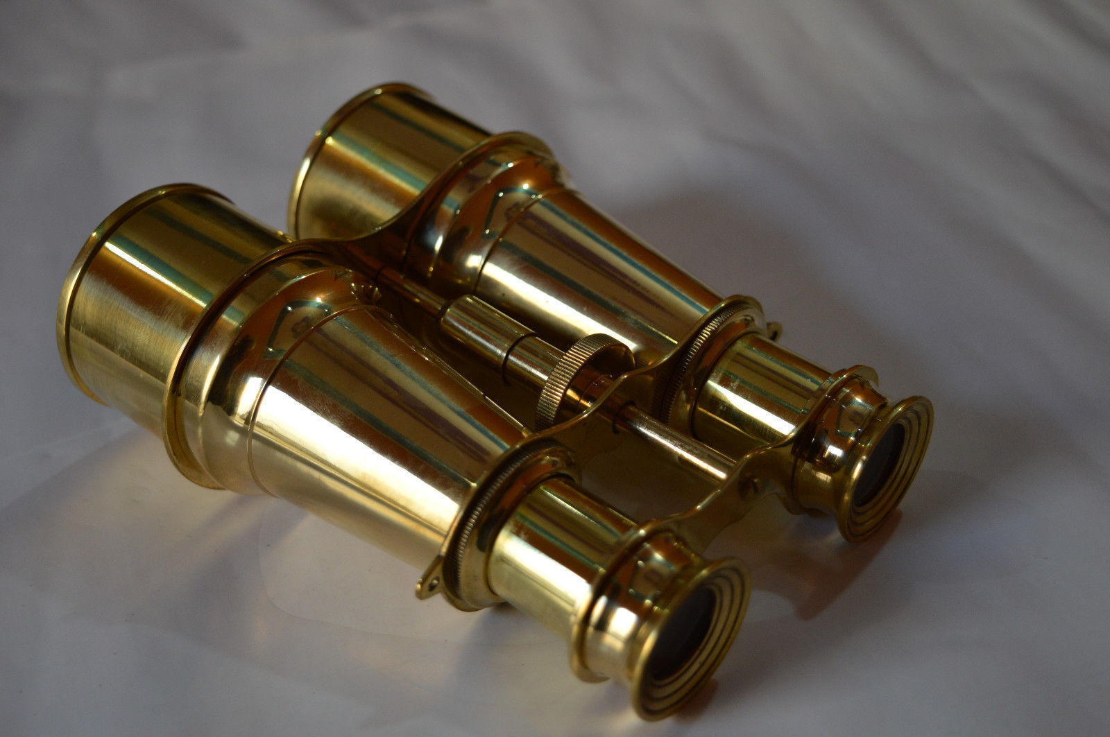 Brass Maritime  Nautical 6" Binocular Telescope Magnification: 15