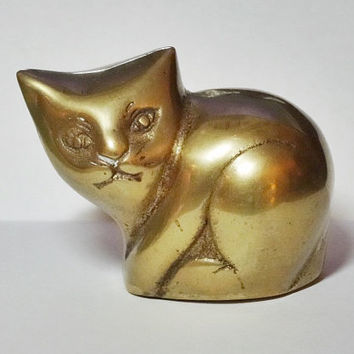 Brass Sleeping Kitty Urn