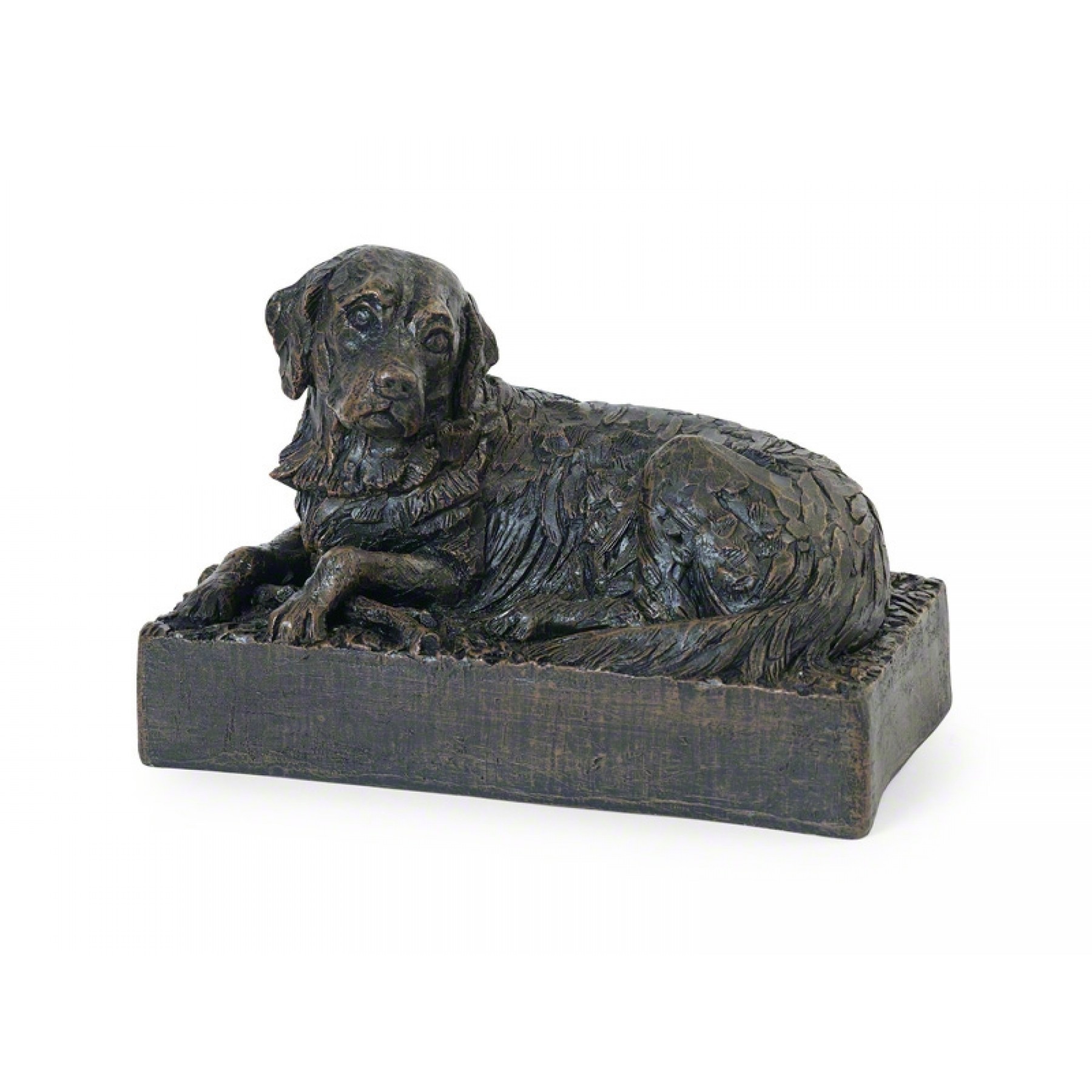 Antique Brass Labrador Figurine Cremation Urn