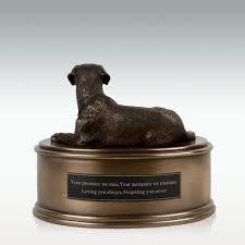 Antique Brass Labrador Figurine Cremation Urn