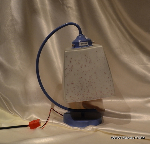 Handmade Red Color Effect Table Lamp