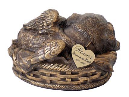 Black My Angel Dog Cremation Urn
