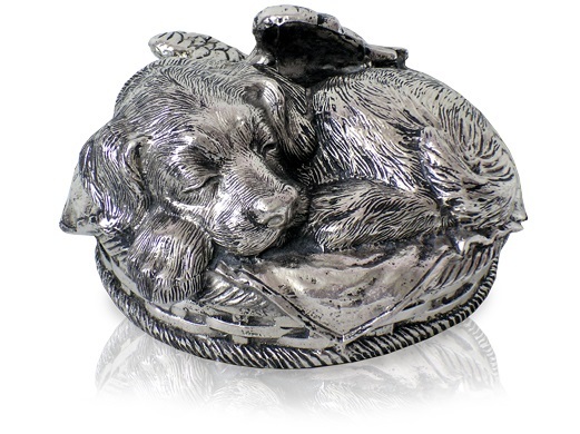 Black My Angel Dog Large Cremation Urn