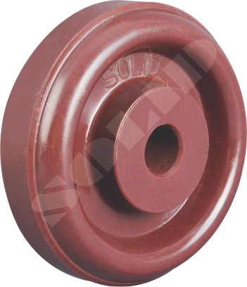 Uhmw Pe Wheels - 4-10 Inch, Maroon Color | Lightweight For Pallet Truck And Trolley, 300-1000 Grams