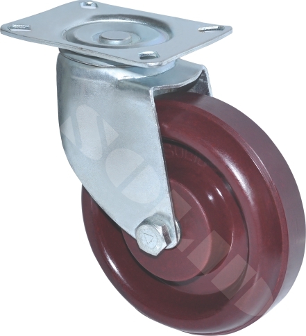Uhmw Pe Wheels - 4-10 Inch, Maroon Color | Lightweight For Pallet Truck And Trolley, 300-1000 Grams