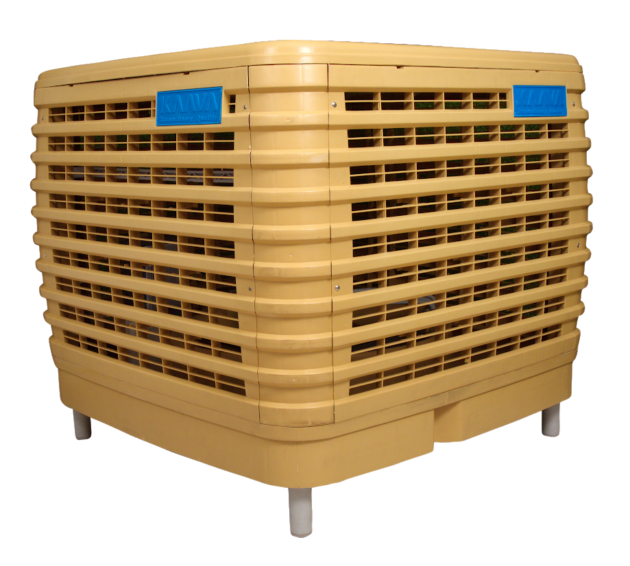 Duct Air Cooler - Plastic Material, 1100-1300W Power, 35-65 dB Noise Level | Single Speed, Electric AC Power Supply, Industrial Use