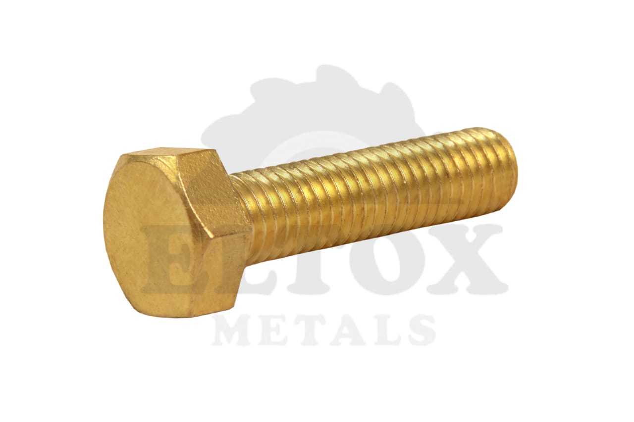 Brass Hex Nut - M6 Thread Size, 20mm Length, 10mm Head Size | Metric Thread Type, Pack Of 100