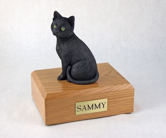 White Cat Ragdoll Figurine Cremation Urn