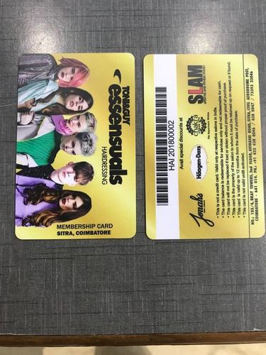 PVC बारकोड कार्ड