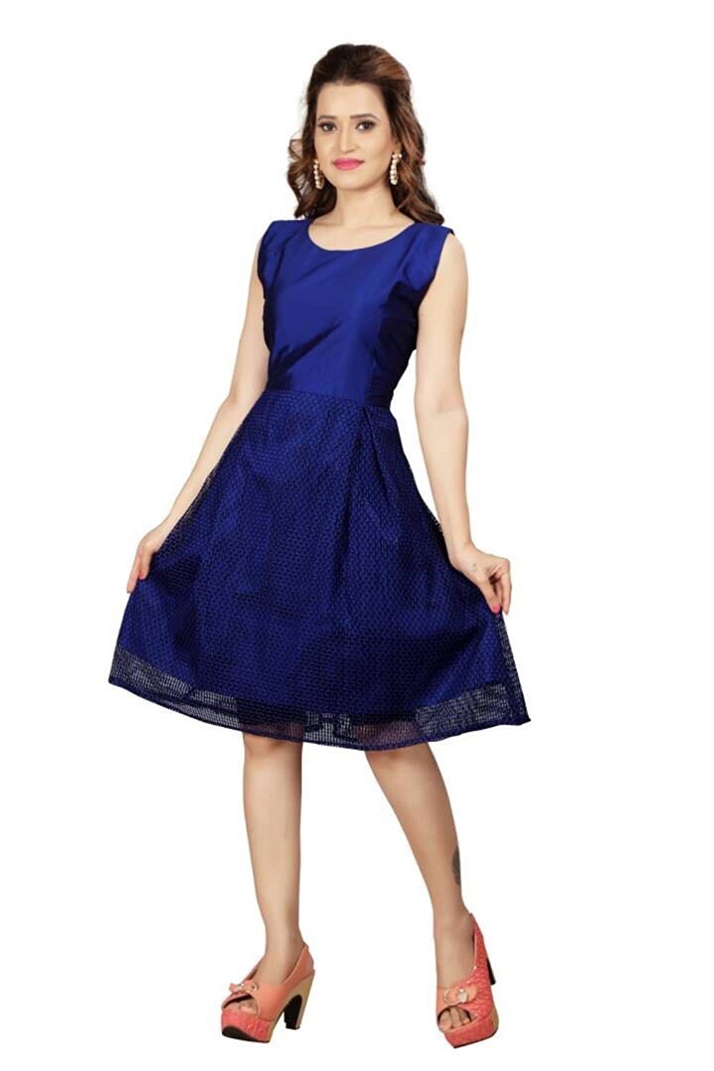 Designer Silk And Net Kurti Bust Size: 36 To 44 Up Inch (In)
