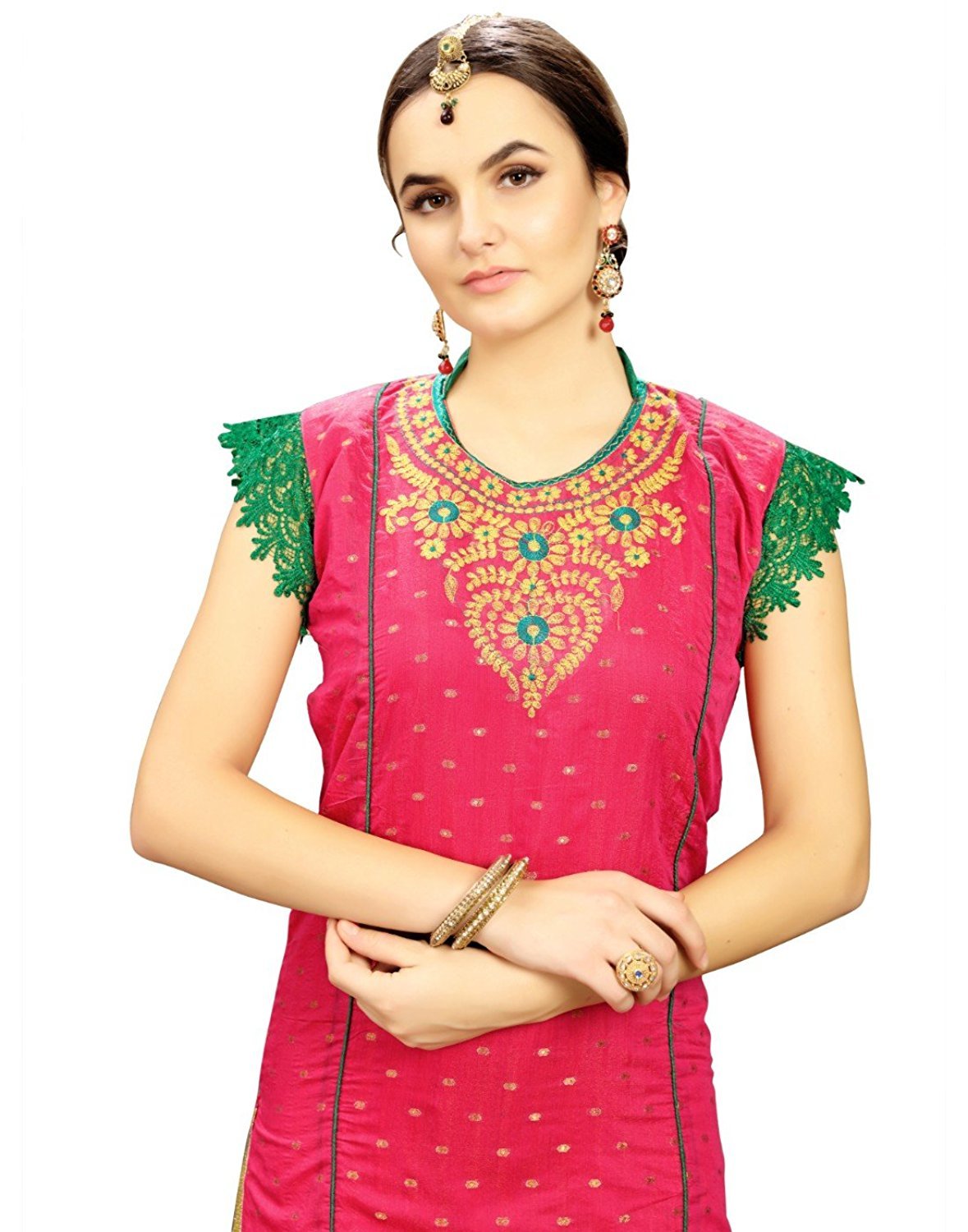 Designer Chanderi Silk Kurti Bust Size: 36 To 44 Up Inch (In)
