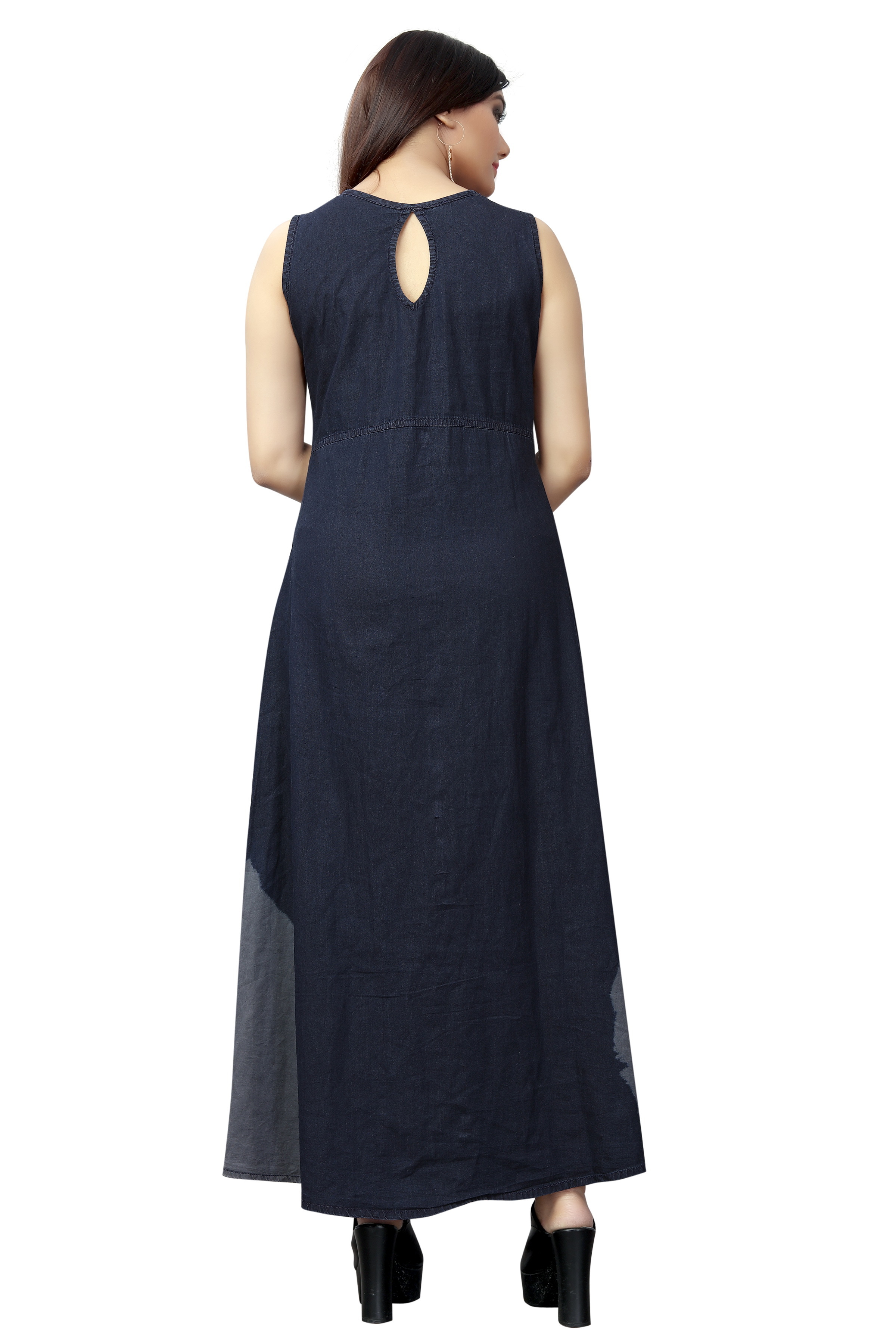 Designer Denim Kurti Bust Size: 36 To 44 Up Inch (In)