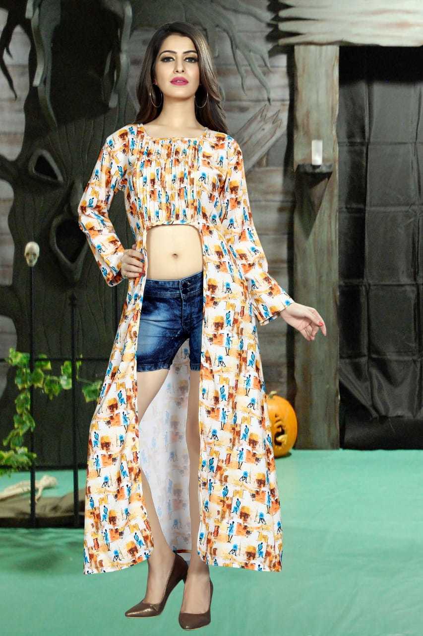 Designer Heavy Reyon Kurti Bust Size: 36 To 44 Up Inch (In)