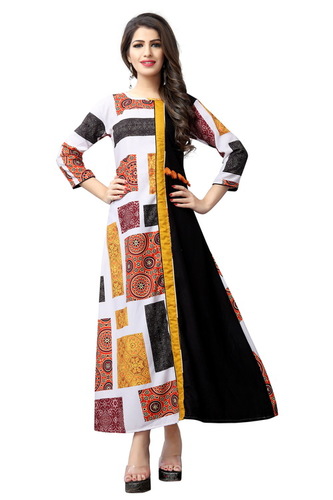 Designer Reyon Kurti Bust Size: 36  To 44 Up Inch (In)