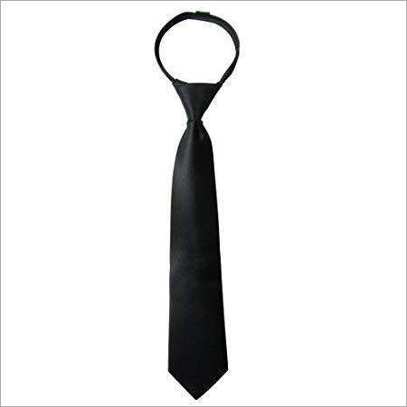 Neck Tie - Polyester Fabric, Regular Size, Black Color | Suitable for All Seasons, Durable Stitch, Versatile Style for Blazers & Coats