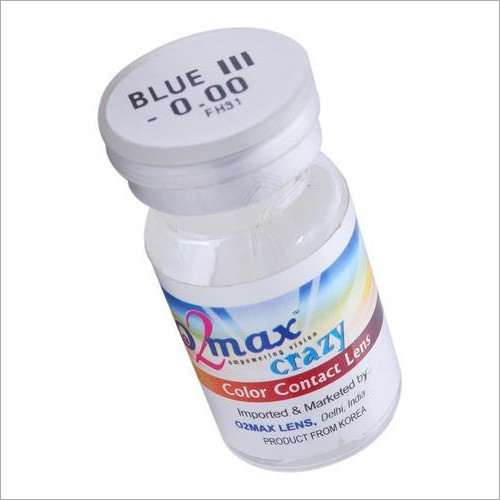 Crazy Color Contact Lens Blue - 1 Tone