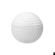 White & Green Golf Ball Urn