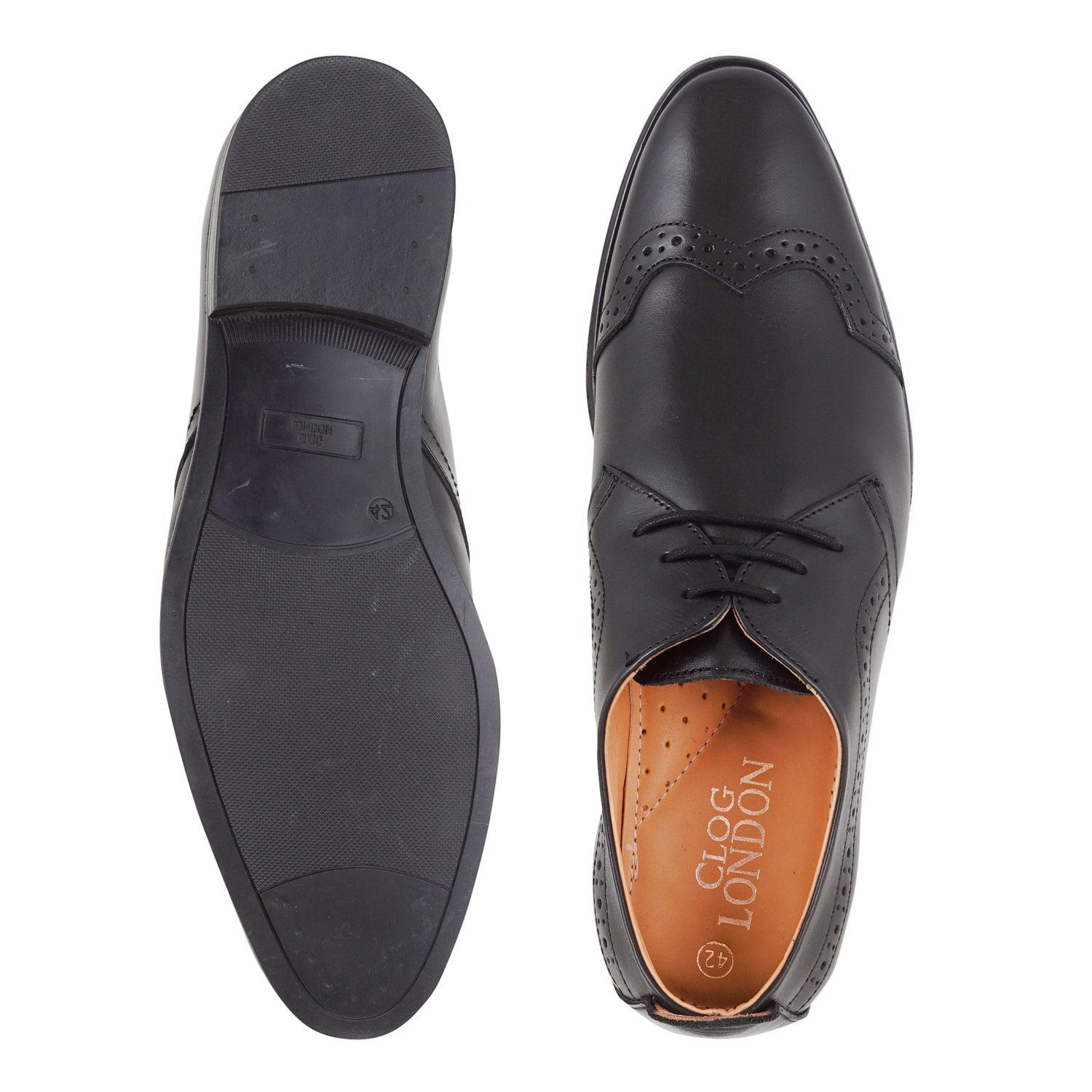 Formal Shoes - Leather Upper, Brown Color | Rubber Sole, Leather Lining, Comfortable Fit