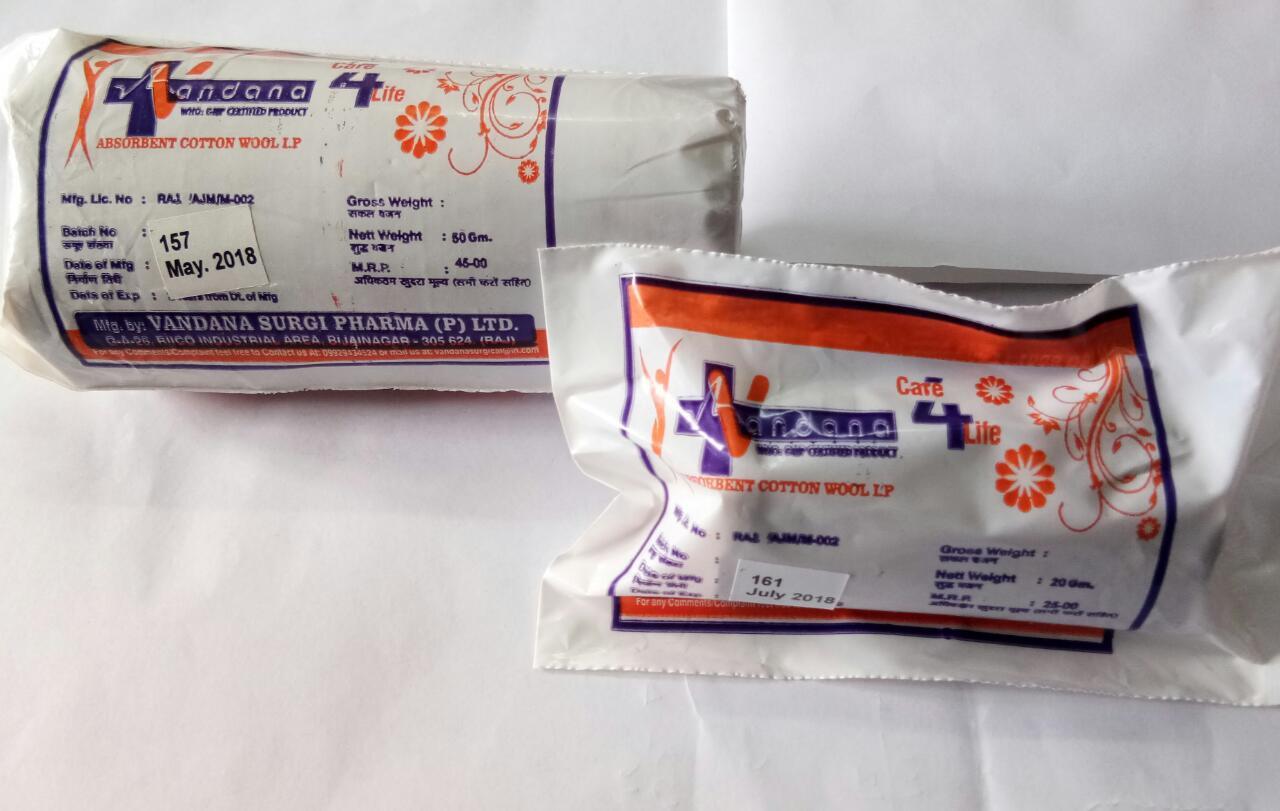 Absorbent Cotton Wool - 100% Pure Cotton, 2.5cm To 3.8cm Sizes, Milky White | Sterile, Eco-friendly, Quick Absorbency, Ideal For Wound Care And Medical Dressing