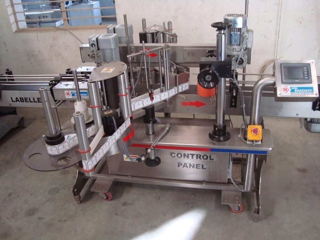 Automatic Front And Back Labeling Machine - Stainless Steel, 8x7x5 Feet, Up To 80 Products Per Minute | Eco-friendly, High Efficiency, Plc Control, Touch Screen