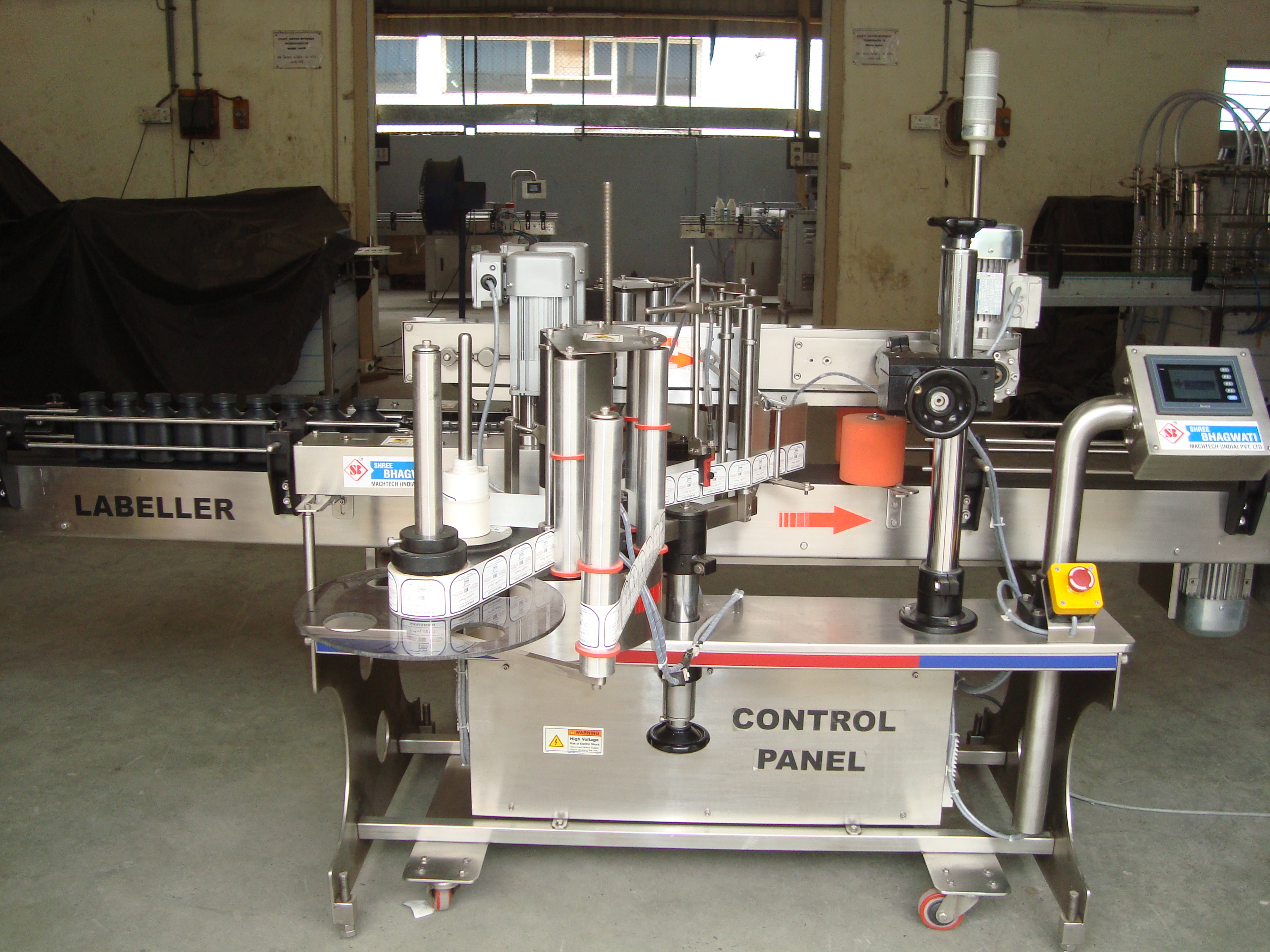 Automatic Front And Back Labeling Machine - Stainless Steel, 8x7x5 Feet, Up To 80 Products Per Minute | Eco-friendly, High Efficiency, Plc Control, Touch Screen
