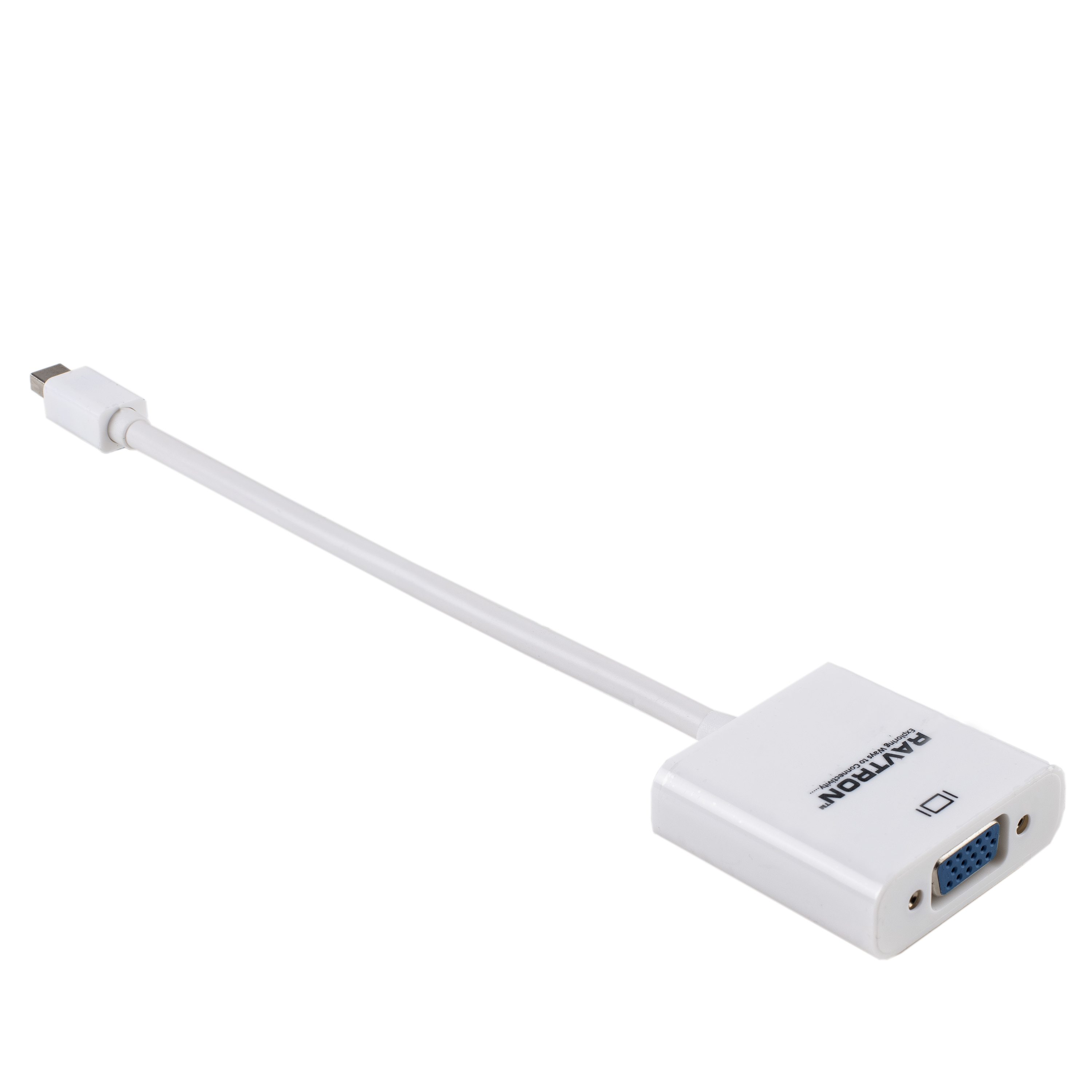 Mini Displayport Male To Vga Female Adapter - 2 Meter Length, Lightweight Black Design, Hd 1920 X 1080 Resolution, Plug & Play Connectivity With Screw Fastening