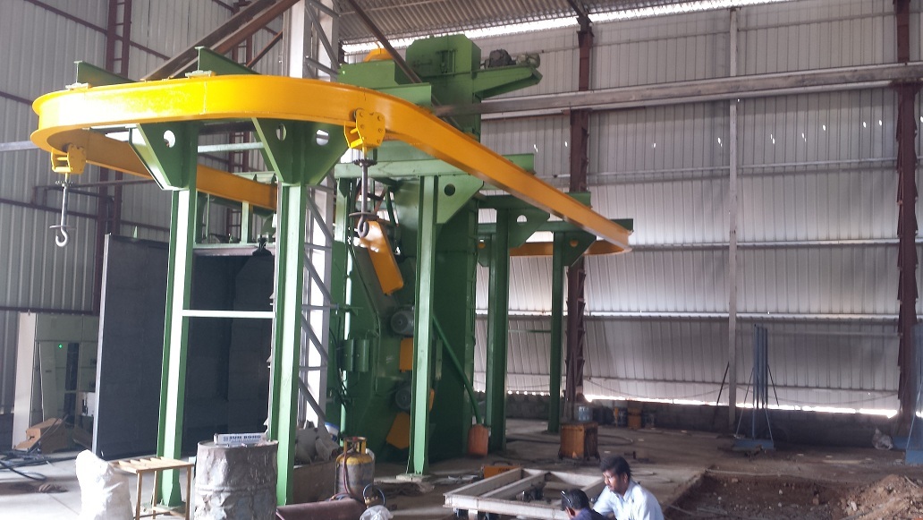 Blue Shot Blasting Machine