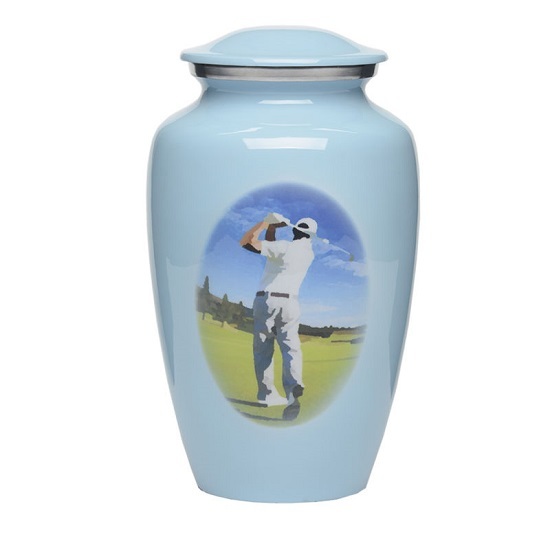Blue The First Tee Cremation Urn