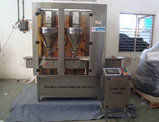 Automatic Two Head Powder Filling Machine Capacity: 30-35 Bpm Kg/hr