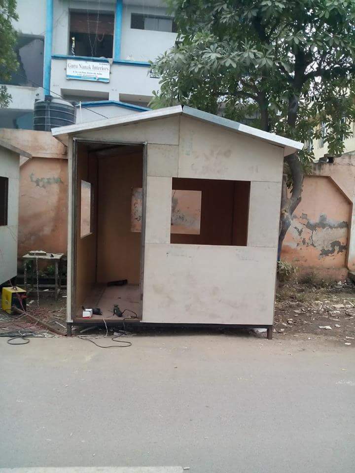 Ms Porta Cabin - Steel, Customizable Dimensions For Versatile Use | Rugged, Movable Design For Garden, Office, And Other Settings