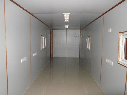 Ms Porta Cabin - Steel, Customizable Dimensions For Versatile Use | Rugged, Movable Design For Garden, Office, And Other Settings