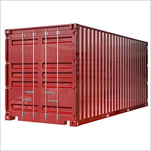 MS Shipping Container - 20 Feet, 10-35 mm Wall Thickness, 30-40 Ton Capacity, Red Color, Double Door, Standard Locking Mechanism