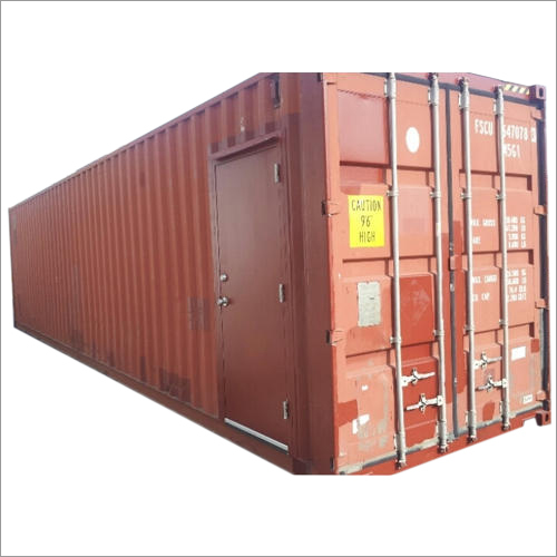 Used Cargo Shipping Container - Stainless Steel, 20 Feet Length, Red Color | 30-40 Ton Capacity, Double Door, Padlock Locking Mechanism, Ventilated Design