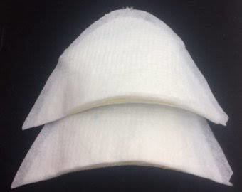 Coat And Jackets Shoulder Pad - Polyester Material, Sizes 8-14 Inches, Classic White Color | Ideal Support For Tailored Outfits