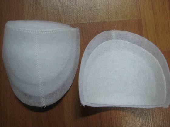 Coat And Jackets Shoulder Pad - Polyester Material, Sizes 8-14 Inches, Classic White Color | Ideal Support For Tailored Outfits