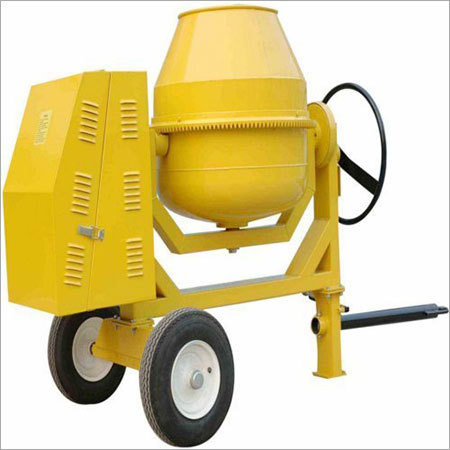 Yellow Electric Concrete Mixer