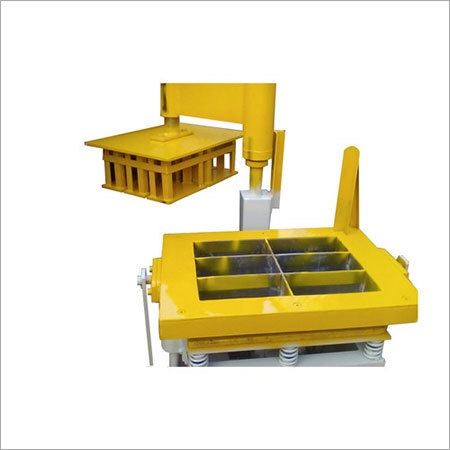 Yellow Manual Block Making Machine