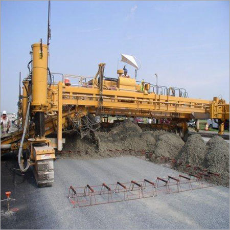 Yellow Concrete Paving Machine