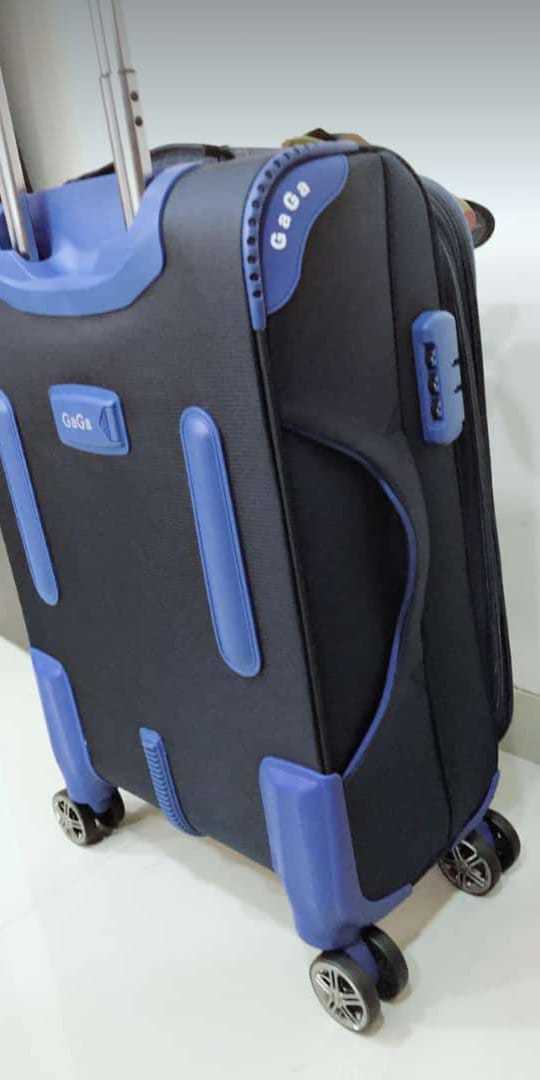 Denim Trolley Bag - 24 Inch | 4 Wheel Versatility, Stylish And Durable Design