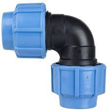 Mdpe Compression Pipe Fitting - 20mm To 110mm O.d., Up To 16 Kg/sq.cm Pressure Rating, Ideal For Water Connection And Temporary Applications