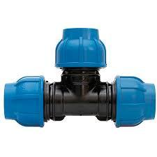 Mdpe Compression Pipe Fitting - 20mm To 110mm O.d., Up To 16 Kg/sq.cm Pressure Rating, Ideal For Water Connection And Temporary Applications