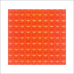 Orange Square Chequered Tile